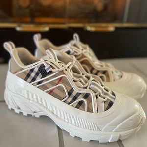 Burberry Cotton Check Mens Sneakers
